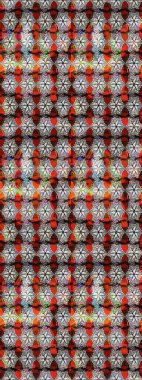 Düz Çiçek Elementleri Tasarımı. Çiçeksel fantezi tasarımı ve parlak bir arka plan çizimi. Renkli Bahar Teması çizim şablonu.