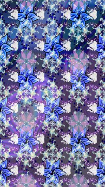 Kıvırcık, parlak örgü. Çiçek çelengi. Güzel, parlak, pürüzsüz kumaş, tuval. Desen, çizim, çiçek sınırı. Eski moda arka plan. Raster illüstrasyonu.