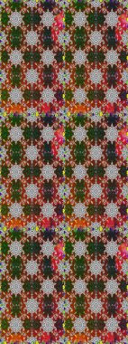 Süslü kumaş deseni. Düz Çiçek Elementleri Tasarımı. Renkli Bahar Temalı Kusursuz Arkaplan. Raster illüstrasyonunda kusursuz çiçek deseni.