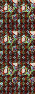 Tekstil, kumaş, kapaklar, duvar kağıtları, baskı, naylon, koleksiyon defteri, örgü, dekupaj için güzel bir eskiz. Millefleur 'lar. Küçük kahverengi ve gri renkte güzel bir besin torbası deseni, çiçekler..