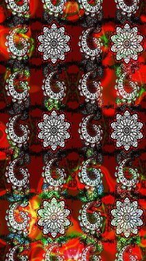 Suluboya çizim kalıbı. Çiçeğin suluboya çizimlerinin mükemmel deseni. Eski model. Dekorasyon ve tasarım için güzel bir desen. Moda yazdırma.