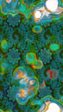 Çiçekli yaz çiçekleri. Motley illüstrasyonu. Moda baskıları için zarif bir şablon. Küçük çiçekte güzel bir desen. Küçük renkli çiçekler. Çizim.