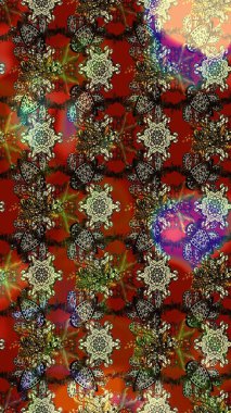 Hoş bir çiçek geçmişi var. Güzel kumaş deseni. Raster illüstrasyonu. Küçük çiçekte çizim deseni.