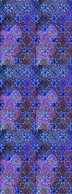 Elle çizilmiş. Raster resim. Sorunsuz çiçek desenli çiçekli, halk tarzında bırakır.