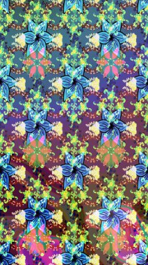 Kızılderili desenli desenli desenli şal deseni. Tekstil, tebrik kartı, boyama kitabı, telefon kılıfı baskısı için kullanılabilir. Raster Henna dövme stili. Etnik Mandala süsü.