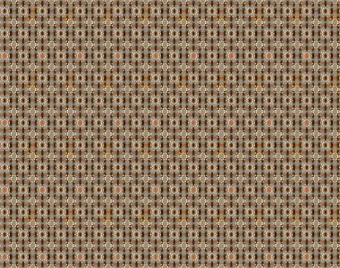 Sevimli çiçek raster deseni. Kahverengi ve gri renkli çiçekler. Renkli Bahar Teması eskiz kalıbı. Düz Çiçek Elementleri Tasarımı.