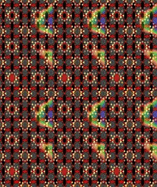 Tomurcukları papatya çiçekleri olan sevimli bir çiçek deseni. Eskiz geçmişi. Raster illüstrasyonu. Kumaş, tekstil, duvar kağıdı baskısı için. Eski usul. Miles Fleur, dandik süs.