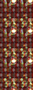 Raster. Tomurcukları çiçek olan sevimli bir çiçek deseni. Kumaş, tekstil, duvar kağıdı baskısı için. Raster illüstrasyonu. Eskiz geçmişi. Antika retro tarzı.