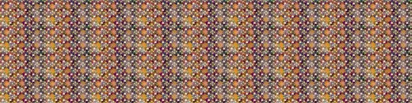 Raster illüstrasyonundaki çiçek desenli çizim. Çiçekler suluboya tarzında kahverengi ve nötr renklerde.