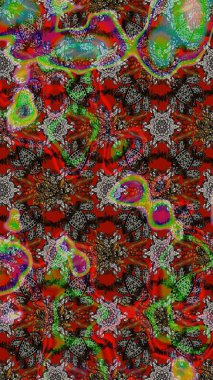 Gri ve kahverengi renkli çiçekler. Düz Çiçek Elementleri Tasarımı. Sevimli çiçek raster deseni. Renkli Bahar Teması çizim şablonu.