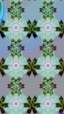 Moda baskıları için zarif bir şablon. Modern çiçek arkaplanı. Halk tarzı. Parlak renkli çiçeklerle ve mavi ve nötr renklerde yapraklarla şaşırtıcı, pürüzsüz çiçek deseni..