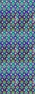 Küçük menekşe ve mavi çiçeklerle oldukça eski bir besin torbası deseni. Tekstil, kumaş, kapaklar, duvar kağıtları, baskı, paket, koleksiyon defteri, örgü, dekupaj için çiçek arkaplanı..