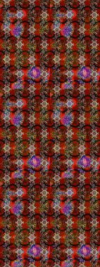 Robot resim. Küçük çiçekteki sevimli çiçek deseni. Raster illüstrasyonu.