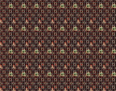 Çiçekli güzel suluboya desen. Raster illüstrasyonu. Siyah ve kahverengi renklerde.