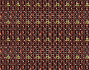 Siyah ve kırmızı renkte etnik çiçeklerle süslenmiş zarif bir eskiz şekli. Asya Tekstil 'inde Raster Çiçek İllüstrasyonu.