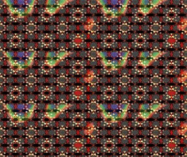 Çiçekli çizim şekli. Renkli Bahar Teması eskiz kalıbı. Düz Çiçek Elementleri Tasarımı. Siyah ve kahverengi renkte çiçekler.