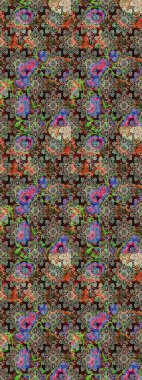 Küçük çiçekte güzel bir desen var. Raster deseni. - Gri ve nötr çiçekler. Çiçek arkaplan. Doğa. Çiçek kompozisyonu. Çiçek kolajı.