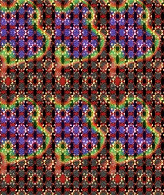 Soyut çiçek çizim kalıbı arka planı. Raster deseni. Raster illüstrasyonu. Siyah ve kırmızı renklerde. Küçük çiçekte sevimli çiçek deseni var..