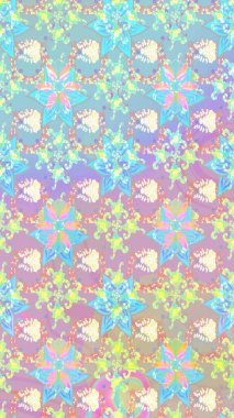 Düz Çiçek Elementleri Tasarımı. Renkli Yaz Temalı eskiz kalıbı. Tarafsız renklerde çiçekler. Raster illüstrasyonunda çiçek deseni çizimi.