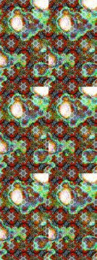 Yeşil ve kahverengi renkli çiçekler. Renkli Bahar Teması eskiz kalıbı. Düz Çiçek Elementleri Tasarımı. Güzel çiçek deseni..