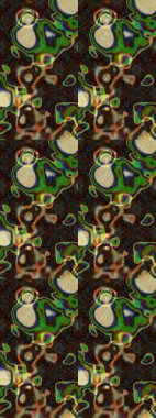 Hediye ambalaj kağıdı, tebrik kartları, posterler ve pankart tasarımı. Raster düz çiçek çizim deseni. Kahverengi ve gri renkte çiçekler.