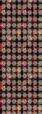 Raster stili kumaş deseni. Çiçekler suluboya çizim deseni.