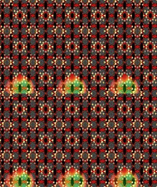 Sevimli çiçek raster deseni. Siyah ve kırmızı renkte çiçekler. Renkli Bahar Teması eskiz kalıbı. Düz Çiçek Elementleri Tasarımı.
