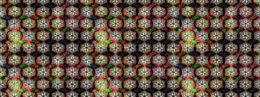 Raster Henna dövme stili. Tekstil, tebrik kartı, boyama kitabı, telefon kılıfı baskısı için kullanılabilir. Etnik Mandala süsü. Hint çiçekli desenli şal desenli..