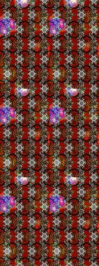 Raster illüstrasyonu. Tekstil veya kitap kapakları, imalat, duvar kağıtları, baskı, hediye paketi ve yapıştırma kitabı için çiçek eskizi geçmişi. Küçük ölçekli çiçeklerdeki basit sevimli desen.