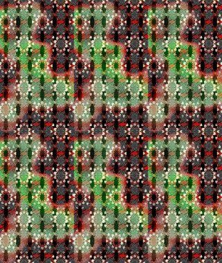 Raster güzel bir çiçek deseni çizmiş. Bahar mevsimi. Tatil havası. Nazik romantik baskı. Kahverengi ve yeşil renkte çiçekler.