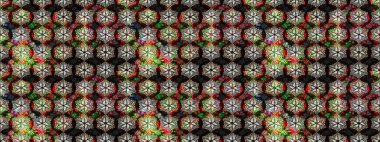 Raster Henna dövme stili. Tekstil, tebrik kartı, boyama kitabı, telefon kılıfı baskısı için kullanılabilir. Etnik Mandala süsü. Hint çiçekli desenli şal desenli..