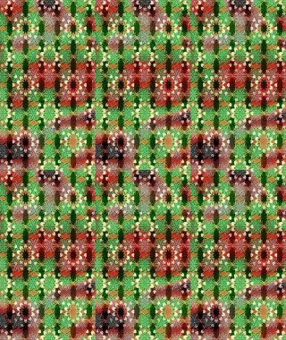 Çiçekli karalama şeklinde Raster çiçek deseni. Nazik, sevimli çiçek arkaplanı. Yeşil ve kahverengi renkte çiçekler.