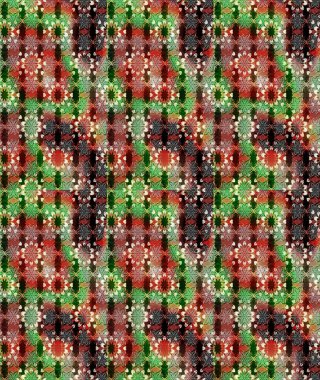 Gömlek baskısı için çiçek boyası. Çiçek desenli eskiz. Kahverengi ve yeşil renkte çiçekler.