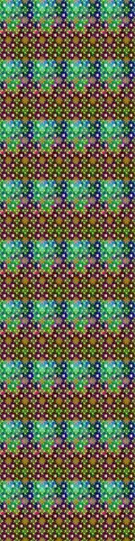 Gentle, spring floral background. Flowers on green and purple colors. Raster floral pattern in doodle style with flowers.