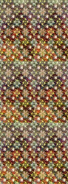 Robot resim. Moda baskıları için zarif bir şablon. Motley illüstrasyonu. Çiçekli yaz çiçekleri. Küçük çiçekte güzel bir desen. Küçük renkli çiçekler..