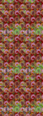 El çizimi. Güzel kumaş deseni. Çiçekler, dallar, bitkiler ve çiçekler. Raster illüstrasyonu.