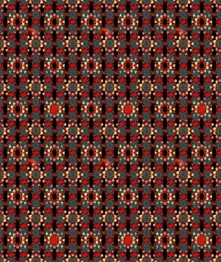 Raster illüstrasyonundaki çiçek desenli çizim. Güzel kumaş deseni. Renkli Bahar Teması eskiz kalıbı. Düz Çiçek Elementleri Tasarımı.