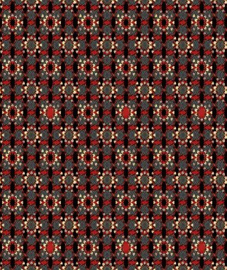 Küçük çiçekteki sevimli çiçek deseni. Raster illüstrasyonu. Çizim.