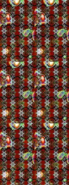 Kabile sanatı boho baskısı, klasik çiçek arkaplanı. Arkaplan dokusu, duvar kağıdı, gri ve kahverengi renkli çiçek teması. Soyut etnik raster çizim kalıbı.