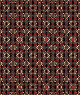 Eskiz klasiği. Raster Şirin kumaş deseni. Renkli Bahar Teması eskiz kalıbı. Düz Çiçek Elementleri Tasarımı.