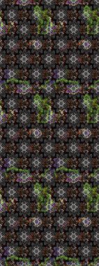 Çiçekli zambakların eskiz geçmişi. Çiçek tasarımı için inanılmaz bir kolaj cenneti tarzı. Parlak çiçekli kolaj çiçekleri gri ve siyah.