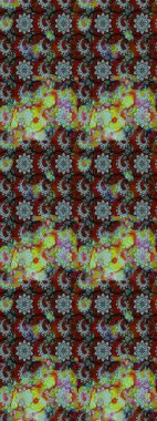 Raster illüstrasyonu. El yapımı çiçek ve bitki koleksiyonu. Çizim stili tarafsız ve yeşil renklerde. Şirin karalamalı çiçek desenli çizim. Raster illüstrasyonu.