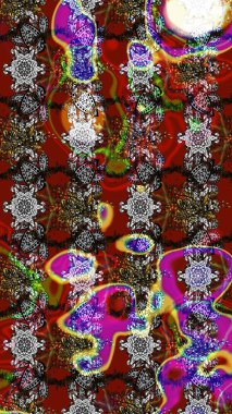 Küçük renkli çiçekler. Çiçekli bahar çiçekleri. Motley illüstrasyonu. Moda baskıları için zarif bir şablon. Küçük çiçekte şirin desenler.