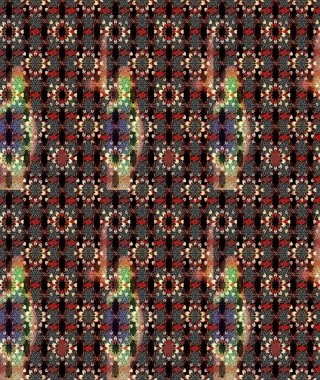 Çiçek ve yapraklı karalama şeklinde Raster çiçek deseni. Yumuşak, bahar çiçekleri siyah ve kahverengi renklerde. Raster illüstrasyonu.