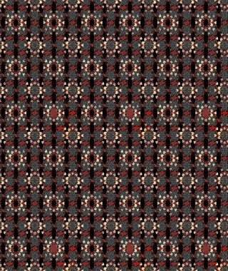 Siyah ve kahverengi renkte manzaralı çiçek deseni. Çiçek kompozisyonu, el boyası, hassas şablon. Üst manzara, yumuşak stil. Sevgililer günü ve tebrik kartı konsepti için şık bir davet.