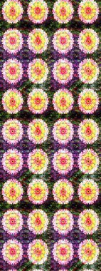 Sarı ve nötr çiçekli eskiz deseni, suluboya çiçek deseni, şirin çiçek, duvar kağıdı, kart veya kumaş için fayanslı. Raster - stok.