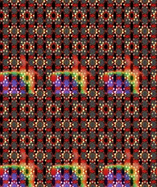 Raster illüstrasyonundaki çiçek desenli çizim. Siyah ve kırmızı renkte çiçekler. Renkli Bahar Teması eskiz kalıbı. Düz Çiçek Elementleri Tasarımı.