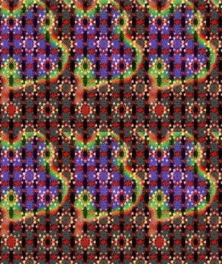 Çiçekli siyah ve kırmızı çizim deseni. Raster çiçek izi. Klasik taslak çizimi.