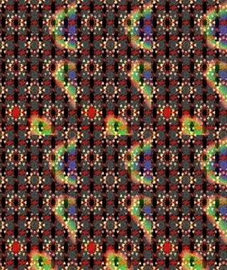 Küçük çiçekteki sevimli çiçek deseni. Siyah ve kahverengi renkte çiçekler.