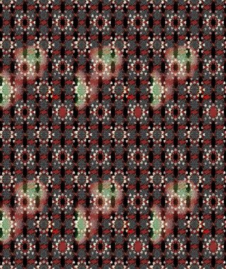 Raster Illustrasyon 'daki Çiçek Deseni' nin son moda çizimi. Siyah ve kahverengi renkte çiçekler. Renkli Yaz Temalı eskiz kalıbı. Düz Çiçek Elementleri Tasarımı.